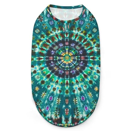 Batik-Mandala-Hunde-Shirts, Bedruckte Kleidung für Haustiere, Welpen-Shirts, atmungsaktives Hunde-Outfit, weiches Hunde-Sweatshirt für Hunde und Katzen Batik-Mandala-Hunde-Shirts, Bedruckte Kleidung für Haustiere, Welpen-Shirts, atmungsaktives Hunde-Outfit, weiches Hunde-Sweatshirt für Hunde und Katzen von Melbrakin
