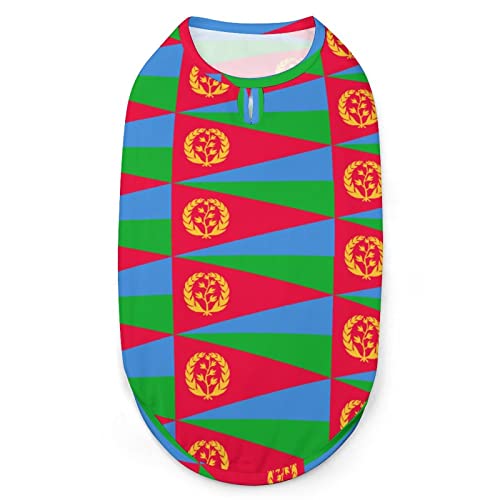 Eritrea-Flagge Haustierkleidung Katze Hund Haustierweste Warmer Mantel Shirt von Melbrakin