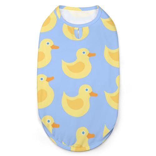 Gelbe Gummi-Ente-Hundehemden, Bedruckte Kleidung für Haustiere, Welpenhemden, atmungsaktives Hunde-Outfit, weiches Hunde-Sweatshirt für Hunde und Katzen Gelbe Gummi-Ente-Hundehemden, Bedruckte Kleidung für Haustiere, Welpenhemden, atmungsaktives Hunde-Outfit, weiches Hunde-Sweatshirt für Hunde und Katzen von Melbrakin