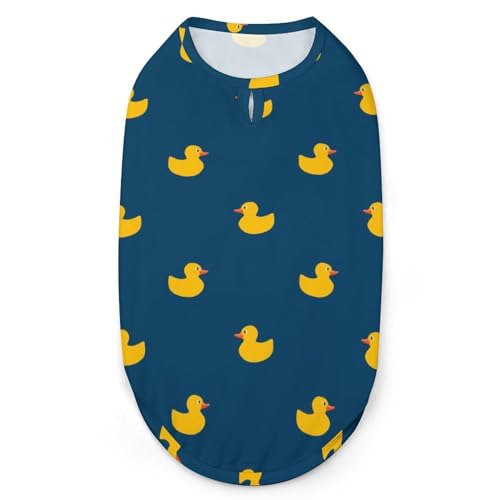 Gummi-Ente-Hunde-Shirts, Bedruckte Kleidung für Haustiere, Welpen-Shirts, atmungsaktives Hunde-Outfit, weiches Hunde-Sweatshirt für Hunde und Katzen Gummi-Ente-Hunde-Shirts, Bedruckte Kleidung für Haustiere, Welpen-Shirts, atmungsaktives Hunde-Outfit, weiches Hunde-Sweatshirt für Hunde und Katzen von Melbrakin