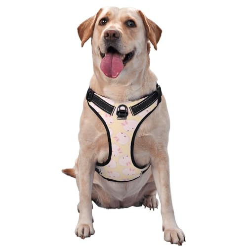 Hasenkaninchen Hundegeschirr Ohne Ziehen für Große Hunde, Verstellbar, Reflektierend, Mit Leine - Einfaches Gehen Hasenkaninchen Hundegeschirr Ohne Ziehen für Große Hunde, Verstellbar, Reflektierend, Mit Leine - Einfaches Gehen von Melbrakin