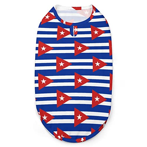 Haustierkleidung mit kubanischer Flagge, für Katzen, Hunde, Haustierweste, warmes Mantel-Shirt von Melbrakin