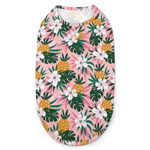 Hawaiian Pines Hunde-Shirts, Bedruckte Kleidung für Haustiere, Welpen-Shirts, atmungsaktives Hunde-Outfit, weiches Hunde-Sweatshirt für Hunde und Katzen Hawaiian Pines Hunde-Shirts, Bedruckte Kleidung für Haustiere, Welpen-Shirts, atmungsaktives Hunde-Outfit, weiches Hunde-Sweatshirt für Hunde und Katzen von Melbrakin