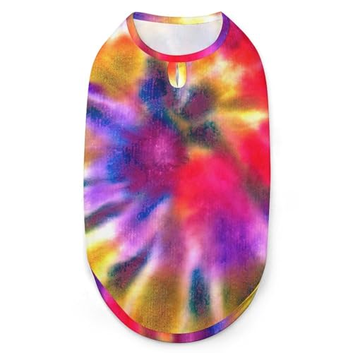 Hunde-Shirts, Bedruckte Kleidung für Haustiere mit Batik-Spirale, buntes Aquarell, Haustier-T-Shirts, Coole Welpen-Shirts, atmungsaktives Hunde-Outfit, Hunde-Sweatshirt für Haustiere, Hunde, Katzen, Hunde-Shirts, Bedruckte Kleidung für Haustiere mit Batik-Spirale, buntes Aquarell, Haustier-T-Shirts, Coole Welpen-Shirts, atmungsaktives Hunde-Outfit, Hunde-Sweatshirt für Haustiere, Hunde, Katzen, von Melbrakin