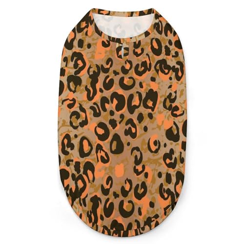 Hunde-Shirts, Bedruckte Kleidung für Haustiere mit Leoparden-Farbverlauf, Haustier-T-Shirts, Coole Welpen-Shirts, atmungsaktives Hunde-Outfit, Hunde-Sweatshirt für Haustiere, Hunde, Katzen, Haustiere Hunde-Shirts, Bedruckte Kleidung für Haustiere mit Leoparden-Farbverlauf, Haustier-T-Shirts, Coole Welpen-Shirts, atmungsaktives Hunde-Outfit, Hunde-Sweatshirt für Haustiere, Hunde, Katzen, Haustiere von Melbrakin