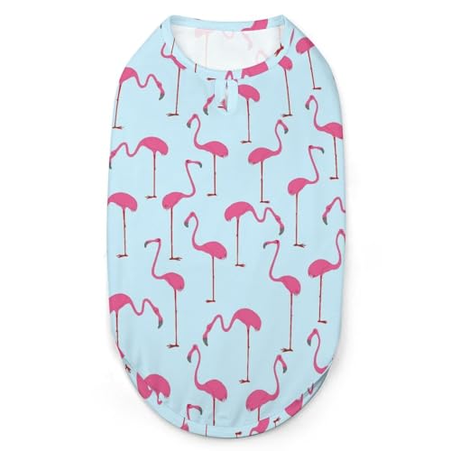 Hunde-Shirts, Bedruckte Kleidung für Haustiere mit Liebe, rosa Flamingo-Haustier-T-Shirts, Coole Welpen-Shirts, atmungsaktives Hunde-Outfit, Hunde-Sweatshirt für Haustiere, Hunde, Katzen, Haustiere Hunde-Shirts, Bedruckte Kleidung für Haustiere mit Liebe, rosa Flamingo-Haustier-T-Shirts, Coole Welpen-Shirts, atmungsaktives Hunde-Outfit, Hunde-Sweatshirt für Haustiere, Hunde, Katzen, Haustiere von Melbrakin
