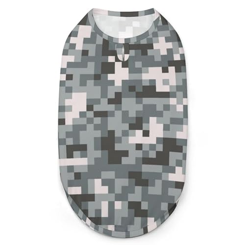 Hunde-Shirts, Bedruckte Kleidung für Haustiere mit digitalem Pixel, Camouflage-Haustier-T-Shirts, Coole Welpen-Shirts, atmungsaktives Hunde-Outfit, Hunde-Sweatshirt für Haustiere, Hunde, Katzen, Haus Hunde-Shirts, Bedruckte Kleidung für Haustiere mit digitalem Pixel, Camouflage-Haustier-T-Shirts, Coole Welpen-Shirts, atmungsaktives Hunde-Outfit, Hunde-Sweatshirt für Haustiere, Hunde, Katzen, Haus von Melbrakin