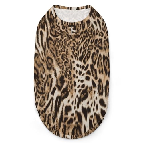 Hunde-Shirts, Bedruckte Kleidung für Haustiere mit pelzigem Leopardenfell, Haustier-T-Shirts, Coole Welpen-Shirts, atmungsaktives Hunde-Outfit, Hunde-Sweatshirt für Haustiere, Hunde, Katzen, Haustier Hunde-Shirts, Bedruckte Kleidung für Haustiere mit pelzigem Leopardenfell, Haustier-T-Shirts, Coole Welpen-Shirts, atmungsaktives Hunde-Outfit, Hunde-Sweatshirt für Haustiere, Hunde, Katzen, Haustier von Melbrakin
