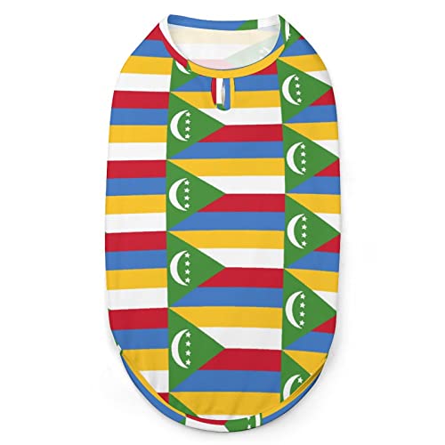 Komoren-Flagge, Haustierkleidung, Katze, Hund, Haustierweste, warmes Mantel-Shirt von Melbrakin