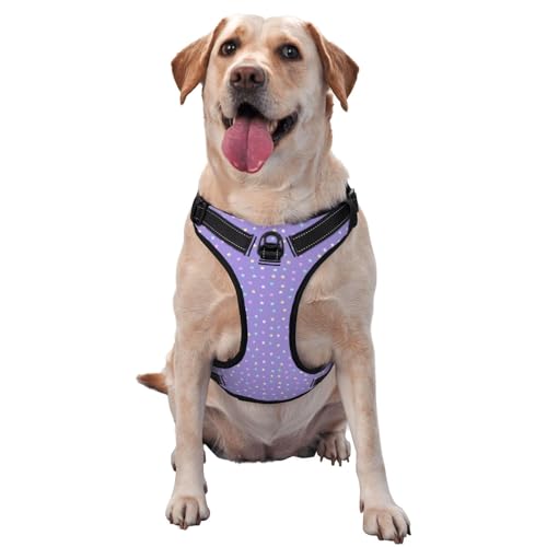 Little Purple Star Hundegeschirr ohne Ziehen für große Hunde Hundeleine ohne Ziehen, verstellbares Hundegeschirr für große Hunde, reflektierendes Hundewestengeschirr, Hundegeschirr zum einfachen Gehe Little Purple Star Hundegeschirr ohne Ziehen für große Hunde Hundeleine ohne Ziehen, verstellbares Hundegeschirr für große Hunde, reflektierendes Hundewestengeschirr, Hundegeschirr zum einfachen Gehe von Melbrakin