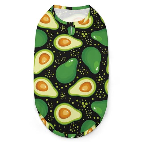 Niedliche Cartoon-Avocado-Hunde-Shirts, Bedruckte Kleidung für Haustiere, Welpen-Shirts, atmungsaktives Hunde-Outfit, weiches Hunde-Sweatshirt für Hunde und Katzen Niedliche Cartoon-Avocado-Hunde-Shirts, Bedruckte Kleidung für Haustiere, Welpen-Shirts, atmungsaktives Hunde-Outfit, weiches Hunde-Sweatshirt für Hunde und Katzen von Melbrakin