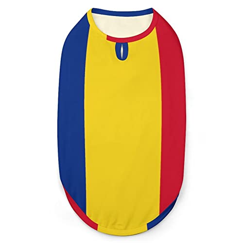 Rumänische Flagge Haustierkleidung Katze Hund Haustierweste Warmer Mantel Shirt von Melbrakin