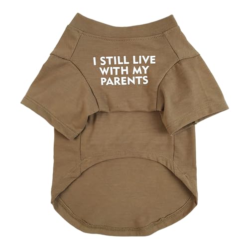 Four Seasons Haustierkleidung mit Mops, Rundhalsausschnitt, bequem, niedlich, Teddy, für kleine Hunde und Katzen, Größe XXL (Khaki, XXL) von Memmyly