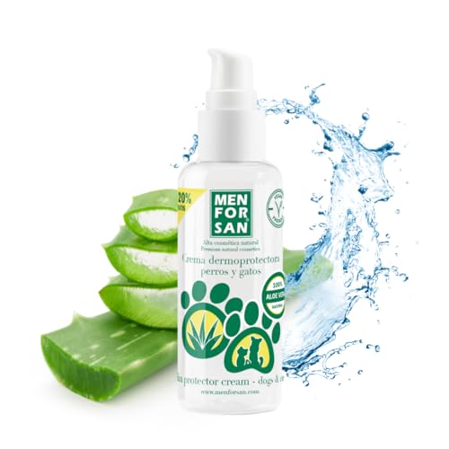 MENFORSAN Hautschützende Feuchtigkeitscreme für Hunde und Katzen 60 ml, mit 100% natürlicher Aloe Vera aus kontrolliert biologischem Anbau MENFORSAN Hautschützende Feuchtigkeitscreme für Hunde und Katzen 60 ml, mit 100% natürlicher Aloe Vera aus kontrolliert biologischem Anbau von Menforsan