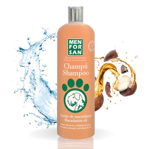 MENFORSAN Macadamiaöl-Shampoo für Hunde, pflegt und glänzt das Fell, entwirrende Wirkung, Anti-Frizz und regenerierende Eigenschaften, Zitrus, 1 l MENFORSAN Macadamiaöl-Shampoo für Hunde, pflegt und glänzt das Fell, entwirrende Wirkung, Anti-Frizz und regenerierende Eigenschaften, Zitrus, 1 l von Menforsan