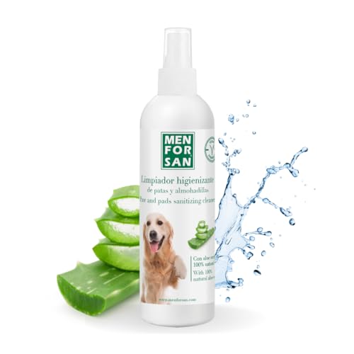 MENFORSAN Pfoten- und Ballenreiniger für Hunde | Hygiene beim Betreten von Sofa und Bett | Spray für Jede Rasse | Mit 100% natürlicher Aloe Vera | Veganes Produkt | 125 ml MENFORSAN Pfoten- und Ballenreiniger für Hunde | Hygiene beim Betreten von Sofa und Bett | Spray für Jede Rasse | Mit 100% natürlicher Aloe Vera | Veganes Produkt | 125 ml von Menforsan