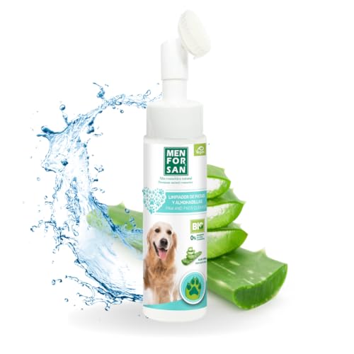 MENFORSAN Pfotenreiniger und Schaumstoff-Pads - Sanfte Hygiene mit Aloe Vera, 100 % natürlich, 200 ml von Menforsan