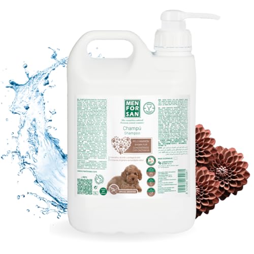 MENFORSAN Braunes Haarshampoo für Hunde | Farbintensivierung | Glanzverstärker | Entfernt Orangetöne | Tiefgehende Feuchtigkeitspflege | 5L MENFORSAN Braunes Haarshampoo für Hunde | Farbintensivierung | Glanzverstärker | Entfernt Orangetöne | Tiefgehende Feuchtigkeitspflege | 5L von Menforsan