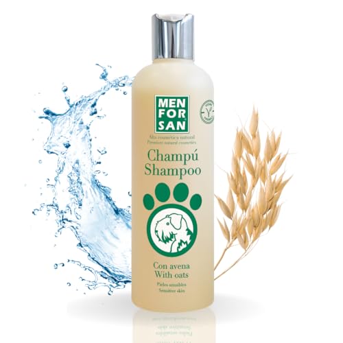 Menforsan Hundeshampoo mit Haferflocken | Weichmachende und beruhigende Wirkung | Für empfindliche und empfindliche Haut | 100% natürlicher Hafer | Milder Duft | 300 ml Menforsan Hundeshampoo mit Haferflocken | Weichmachende und beruhigende Wirkung | Für empfindliche und empfindliche Haut | 100% natürlicher Hafer | Milder Duft | 300 ml von Menforsan