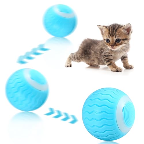 Interaktiver Katzenball, selbstbewegender Katzenball, Katzenrollball mit LED-Blitzlicht, 2 Modi, federnder Gummiball, lustiges interaktives Haustierspielzeug für Kätzchen zum Trainieren Interaktiver Katzenball, selbstbewegender Katzenball, Katzenrollball mit LED-Blitzlicht, 2 Modi, federnder Gummiball, lustiges interaktives Haustierspielzeug für Kätzchen zum Trainieren von Meng Jiaran