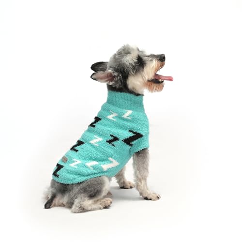 MengMengDa Hundepullover für Hunde, weich, dick, warm, für Schnauzer, Chihuahua, Dackel, Winter für kleine Katzen und Hunde, Grün, Größe XS MengMengDa Hundepullover für Hunde, weich, dick, warm, für Schnauzer, Chihuahua, Dackel, Winter für kleine Katzen und Hunde, Grün, Größe XS von MengMengDa