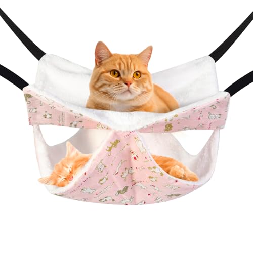 Mengbei tribe Premium Doppeldecker Katzenhängematte für Katzen und Frettchen - Verstellbarer Gurt, Metallhaken, Plüsch Winter und Sommer - Perfektes Katzen-Sitzstange & Frettchen Hängemattenzubehör Mengbei tribe Premium Doppeldecker Katzenhängematte für Katzen und Frettchen - Verstellbarer Gurt, Metallhaken, Plüsch Winter und Sommer - Perfektes Katzen-Sitzstange & Frettchen Hängemattenzubehör von Mengbei tribe
