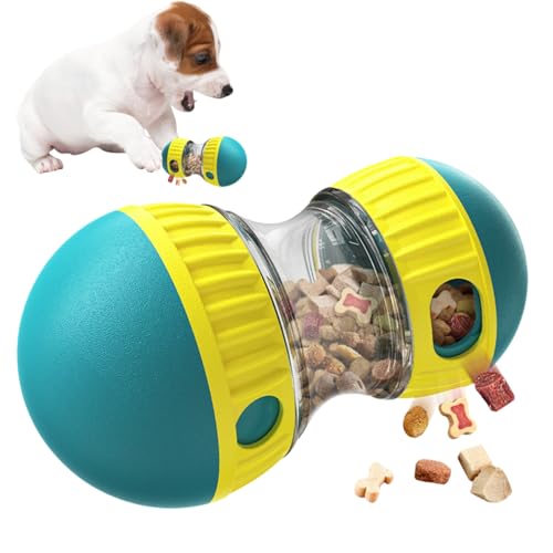 MeoZynxadril Interaktives Hundespielzeug - Intelligenz Puzzle Futterspender, Rollender Leckerli Spender zur Futterausgabe für Mittelgroße und Kleine Hunde von MeoZynxadril