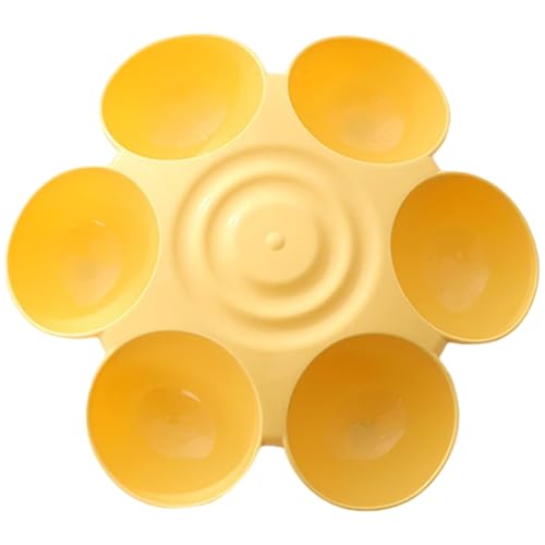 Cat Food Bowl mit 6 Schalen Multifunktional Safe Multiple Welpen Cat -Fütterungsstation für Lebensmittel und Wasser in der Innenhilfe von Haustierzubehör von Meooyo