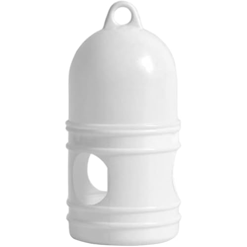 Pigeon Waterer 1L 4.72X9.84in Tragbarer leichtes sicheres Plastikvogelwasserspender mit Griff für Käfigzubehör von Meooyo