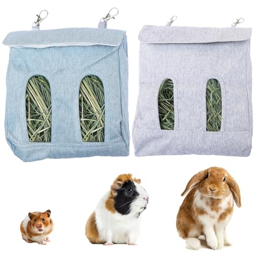 2 Stück Kaninchen Heutasche, Kaninchen Heu Futterbeutel, Meerschweinchen Heu Futterspender, Heubeutel, Futterbeutel, Kleintiere Heutasche Futtersack, für Hase, Chinchilla, Hamster 2 Stück Kaninchen Heutasche, Kaninchen Heu Futterbeutel, Meerschweinchen Heu Futterspender, Heubeutel, Futterbeutel, Kleintiere Heutasche Futtersack, für Hase, Chinchilla, Hamster von Meow&Woof