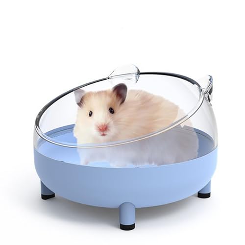 Meow&Woof Hamster-Sandbad-Behälter, großer Sandkasten, WC, Rennmaus, winziger Chinchilla-Staub-Badewanne, Sandbadewanne für Hamsterkäfig-Zubehör, 16,5 cm, Blau Meow&Woof Hamster-Sandbad-Behälter, großer Sandkasten, WC, Rennmaus, winziger Chinchilla-Staub-Badewanne, Sandbadewanne für Hamsterkäfig-Zubehör, 16,5 cm, Blau von Meow&Woof