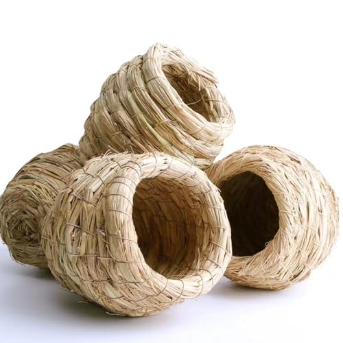 Meow&Woof Vogelnest für Käfig, groß, warmes Vogelhaus, handgefertigt, Stroh, Wachteln, Versteck für Aras, Papageien, Sittiche, Sittiche (groß) Meow&Woof Vogelnest für Käfig, groß, warmes Vogelhaus, handgefertigt, Stroh, Wachteln, Versteck für Aras, Papageien, Sittiche, Sittiche (groß) von Meow&Woof