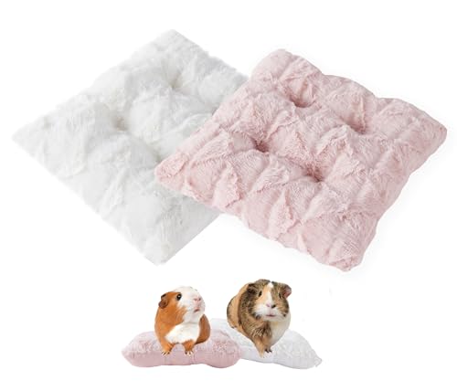 Meow&Woof Waschbare Meerschweinchen-Bettwäschematten – weiche Fleece-Unterlage für Kaninchen, Ratten, Igel und Chinchilla – wiederverwendbares Hasmter-Bett und Zubehör für Kleintiere, 2 x 25 cm, Rosa Meow&Woof Waschbare Meerschweinchen-Bettwäschematten – weiche Fleece-Unterlage für Kaninchen, Ratten, Igel und Chinchilla – wiederverwendbares Hasmter-Bett und Zubehör für Kleintiere, 2 x 25 cm, Rosa von Meow&Woof