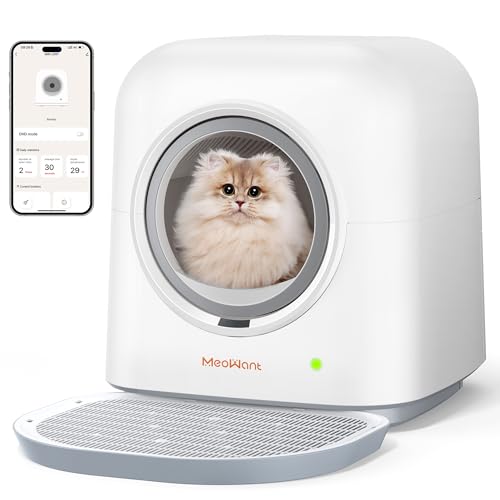 MeoWant Selbstreinigende Katzentoilette, Vollständig Geschlossene Automatische Katzentoilette, Geeignet Für Mehrere Katzen, APP-Steuerung/Sicherheit/Intelligente Überwachung/Geruch Beseitigen MeoWant Selbstreinigende Katzentoilette, Vollständig Geschlossene Automatische Katzentoilette, Geeignet Für Mehrere Katzen, APP-Steuerung/Sicherheit/Intelligente Überwachung/Geruch Beseitigen von Meowant