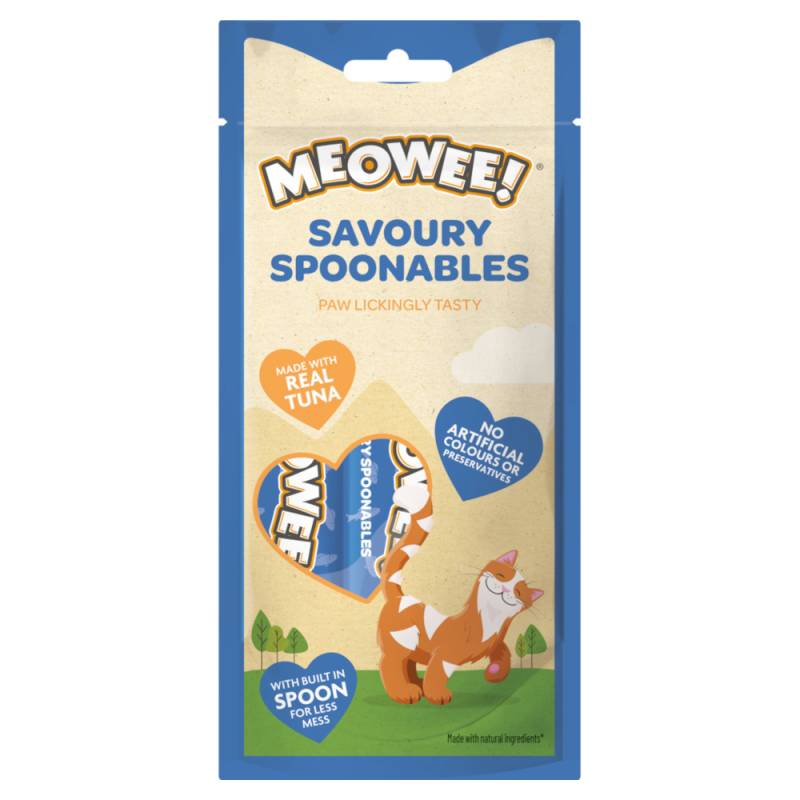 2 + 1 gratis! 3 x 56 g Meowee! Savoury Spoonables - Thunfisch (3 x 56 g) von Meowee!
