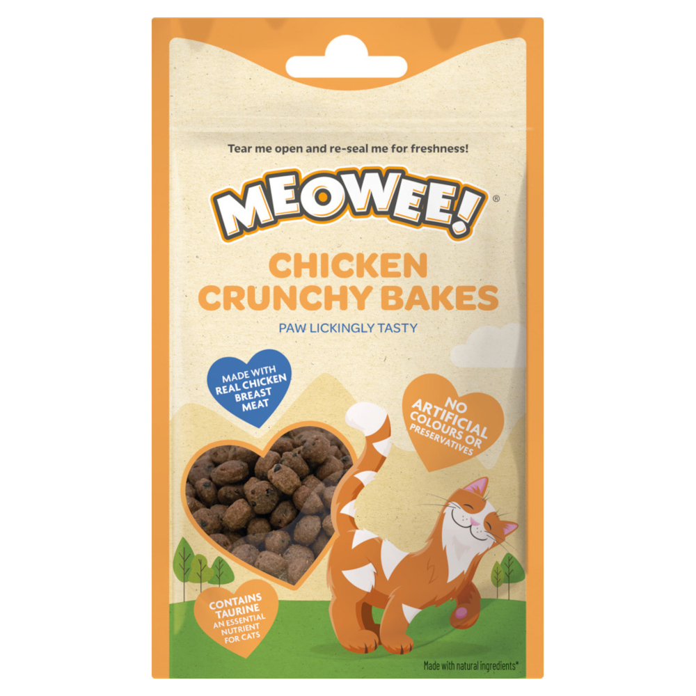 Meowee! Chicken Crunchy Bakes - Sparpaket: 3 x 40 g von Meowee!
