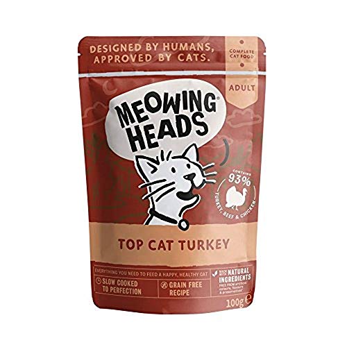 PETFOOD UK - Meowing Heads Top Cat Turkey Pouch (Formally Drumstix) - 100g - EU/UK von Meowing Heads