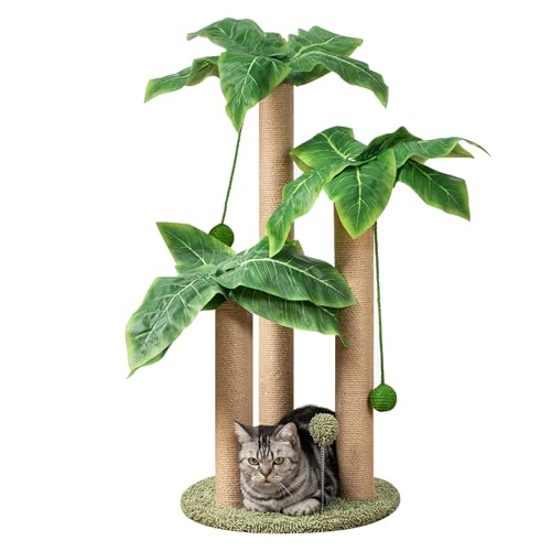 Katzenkratzbaum 80.0 cm Palme Niedlich Katzenbaum Kratzstangen Sisal Hängende Bälle Katzenkratzer für Kätzchen und Erwachsene Katzen Katzenkratzbaum 80.0 cm Palme Niedlich Katzenbaum Kratzstangen Sisal Hängende Bälle Katzenkratzer für Kätzchen und Erwachsene Katzen von Meowoou