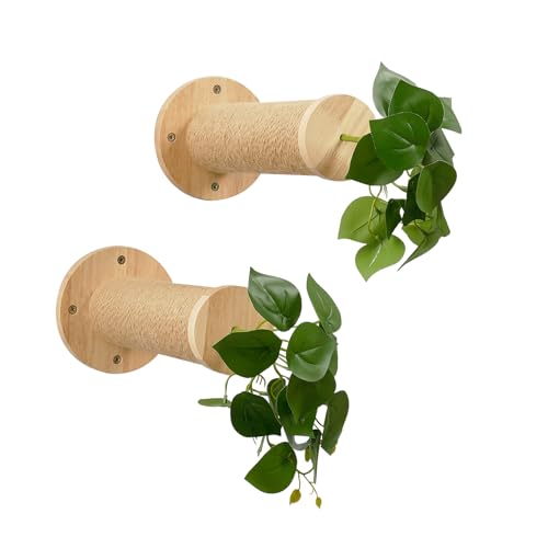 Meowoou Katzentreppe Wand, 30 cm Kletterstufe (2er-Pack), Katzen-Wandmöbel, Kletterwand Katzen mit Jute-Kratzmatte, Katzenregal für die Meisten Kätzchen, Große Katzen Meowoou Katzentreppe Wand, 30 cm Kletterstufe (2er-Pack), Katzen-Wandmöbel, Kletterwand Katzen mit Jute-Kratzmatte, Katzenregal für die Meisten Kätzchen, Große Katzen von Meowoou