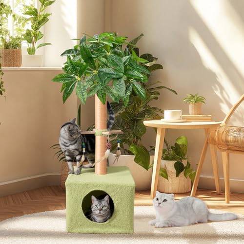 Kratzbaum 83,8 cm Katzenkratzbaum Katzenturm mit Kratzbaum mit Katzenkondo Natursisal Katzenkratzer Katzenspielzeug für Indoor Katzen Braun Kratzbaum 83,8 cm Katzenkratzbaum Katzenturm mit Kratzbaum mit Katzenkondo Natursisal Katzenkratzer Katzenspielzeug für Indoor Katzen Braun von Meowoou