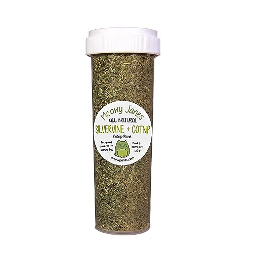 Meowy Janes Catnip and Silvervine Pulvermischung, 222 ml von Meowy Janes