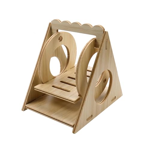 Meprotal Hamsterspielzeug aus Holz, lustiges Kletterspielzeug für Kleintiere, Meerschweinchen, Zwerg, Rennmäuse, Mäuse, Ratten von Meprotal