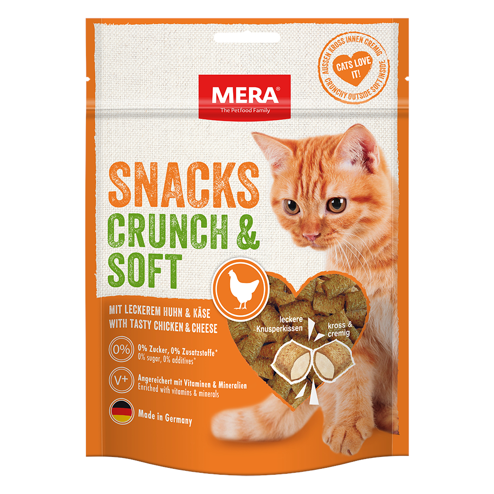 MERA Crunch & Soft Huhn & Käse - Sparpaket: 2 x 200 g von Mera Crunch & Soft