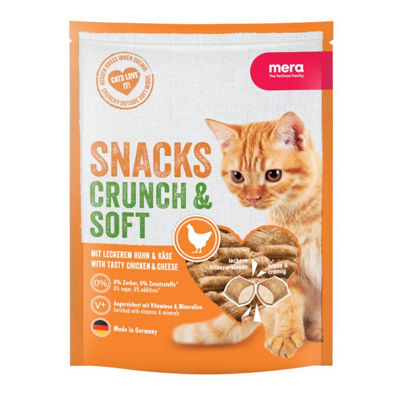 mera Crunch & Soft Huhn & Käse - Sparpaket: 2 x 200 g von mera