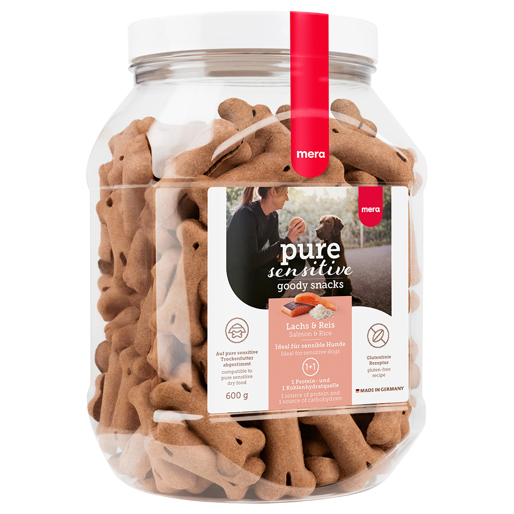 MERA pure sensitive Goody Snacks - 600 g Lachs & Reis von Meradog Pure Sensitive