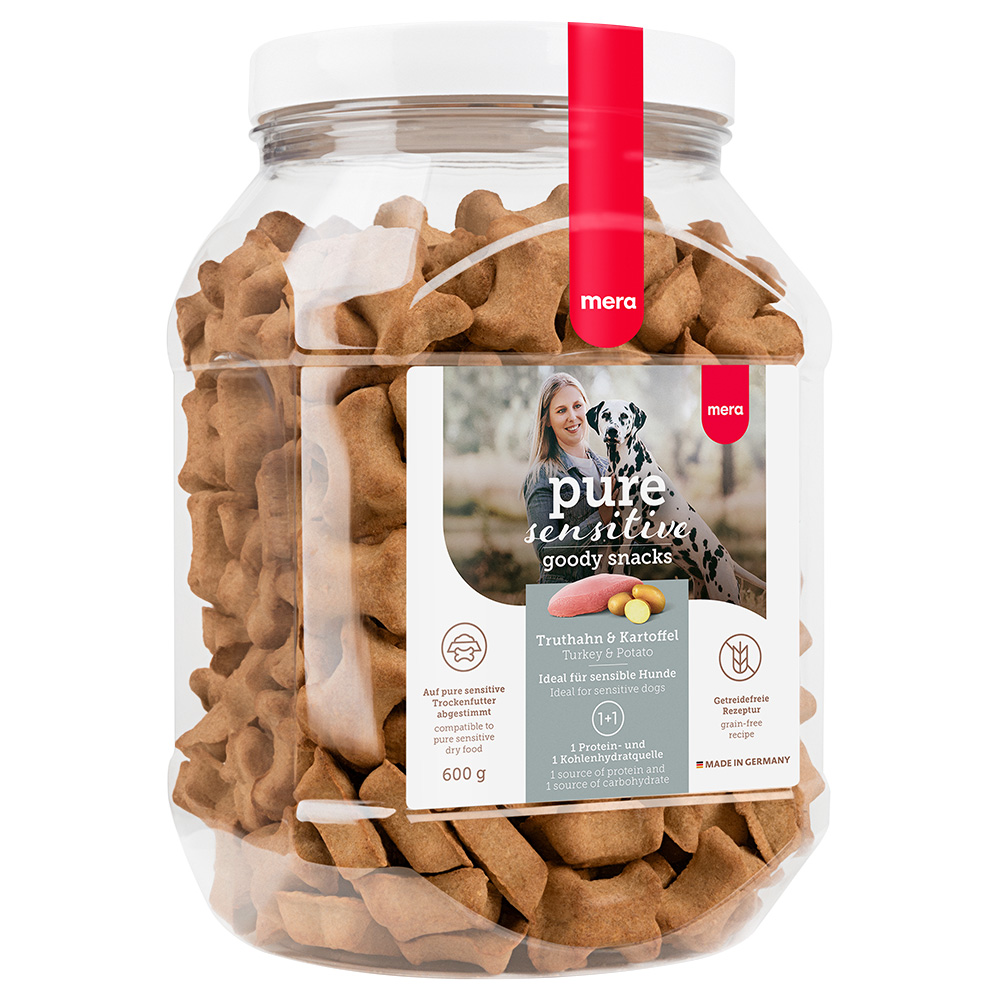 mera pure sensitive Goody Snacks - 600 g Truthahn & Kartoffel von Meradog Pure Sensitive