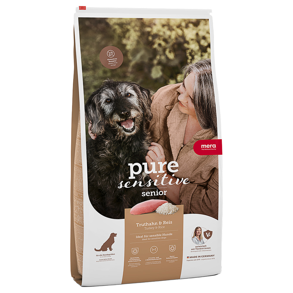 mera pure sensitive Senior Truthahn & Reis - 12,5 kg von Meradog Pure Sensitive