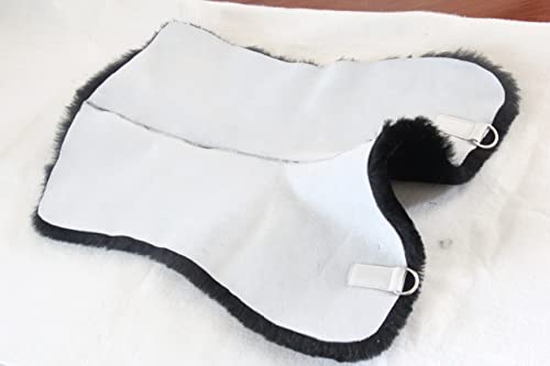 Merauno® Lammwolle Sattelunterlage, aus Qualitäts Merino Lammwolle, für Schabracke, Satteldecke, Sattelpad, Druckentlastung und Klimatisierung. (L, Braun) von Merauno