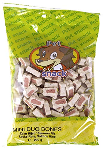 Merkloos 12x200 gr Petsnack botjes Duo zalm/rijst hondensnack von Merkloos