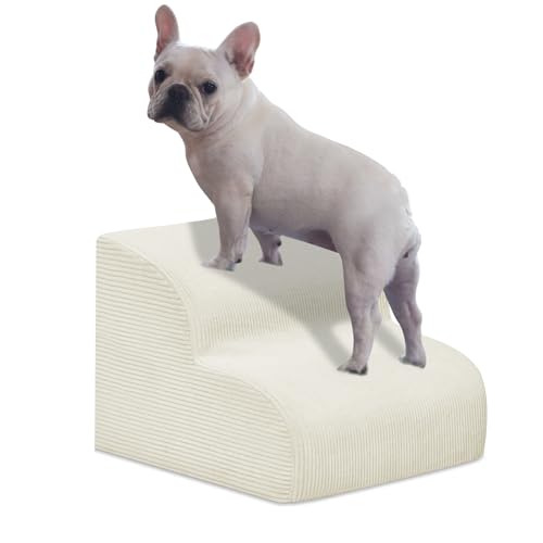 Mesa Lemon Hundetreppe & Stufen für Hochbetten, 2 Stufen Hochdichter Schaumstoff, wasserdichte Hunderampe für kleine Hunde und Katzen, Haustiertreppe mit waschbarem Bezug für Bett, Couch, Sofa und Mesa Lemon Hundetreppe & Stufen für Hochbetten, 2 Stufen Hochdichter Schaumstoff, wasserdichte Hunderampe für kleine Hunde und Katzen, Haustiertreppe mit waschbarem Bezug für Bett, Couch, Sofa und von Mesa Lemon